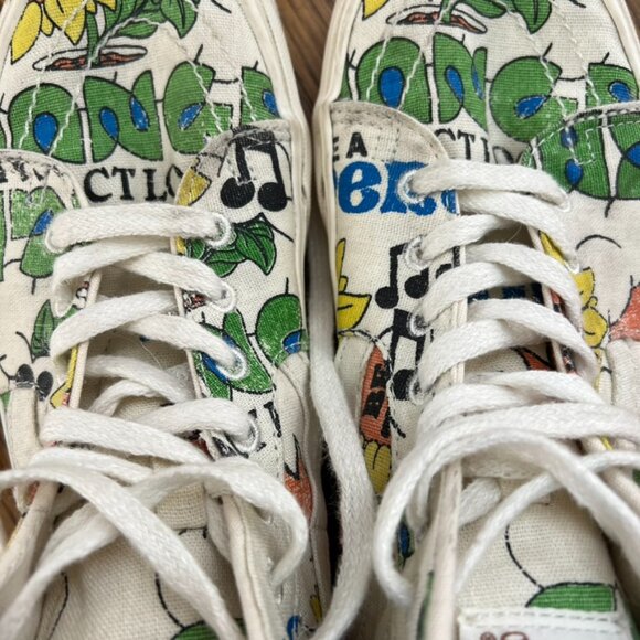 VANS x Vault Be The Difference Sunflower Eco Theory Sk8-Hi Skate Shoes 8.5 - Picture 9 of 12